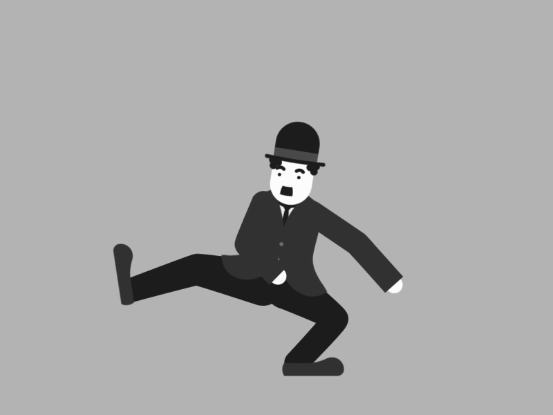 Charlie Chaplin Dancing 2d animation after effects animation chaplin charlie chaplin dance dancing rubber hose rubber hose 2
