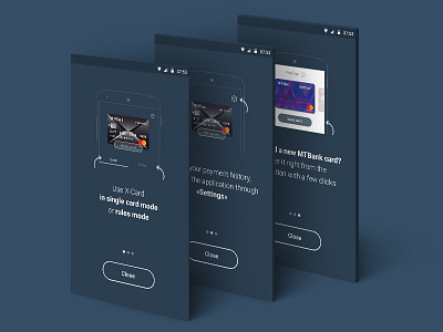 X-Сard Onboarding Screens