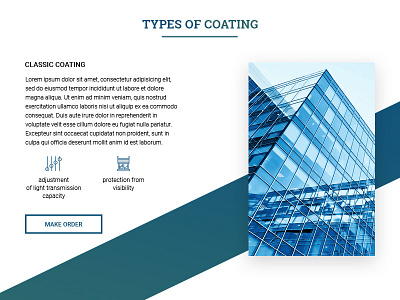 Glass Coating Landing Page design landing landing page ui uidesign ux webdesign website