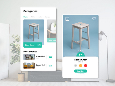 Furniture Mobile App Design