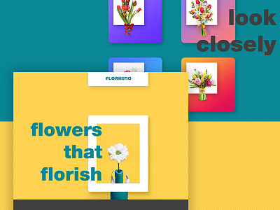 WIP- Florhino Landing Page florist landing page minimal product design typography ui ux web design
