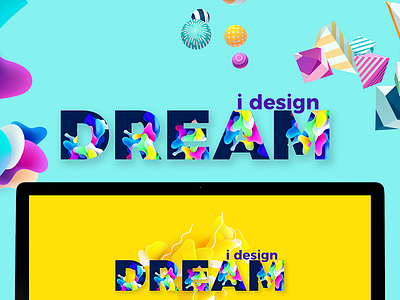 I Design Dream - A Portfolio Design designer graphic design illustrator portfolio ui uidesign uiux ux uxdesign web design