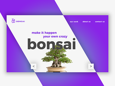 Bonsai Landing Page Design homepage landing page minimal product product page ui ui design ux web design webpage website wip