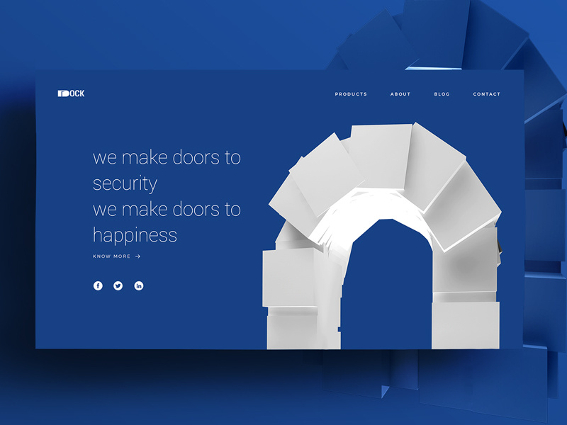 Web Page UI Design for Dock Doors by Akram Hossain on Dribbble