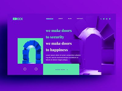 Web Page UI Design for Dock Doors