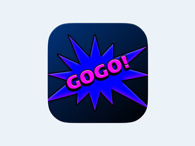 GOGO App Icon 3d animation branding graphic design logo motion graphics ui