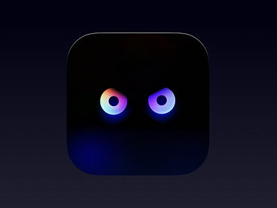 Eyes App Icon 3d animation branding graphic design logo motion graphics ui