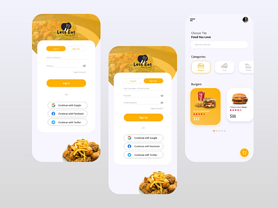 Food UI Design for Mobile | My First Design :) by Bagas Gemilang on ...