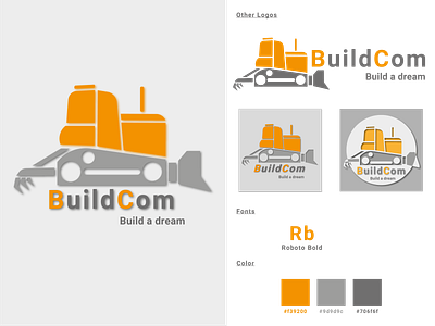 Logo for a construction equipment rental company. branding business card company design graphic design identity logo typography vector