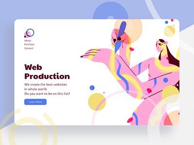 Desktop version/Illustration in web design clean desktop illustration ui webdesign website design