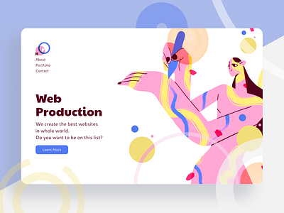 Desktop version/Illustration in web design