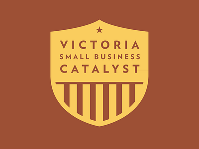 Victoria Small Business Catalyst badge british columbia business canada logo stripes victoria