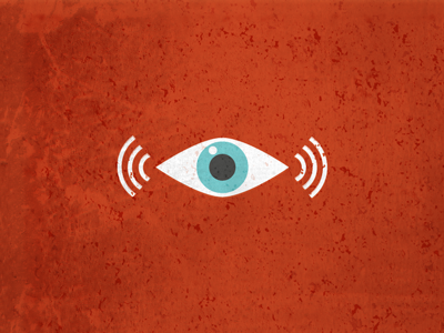 Eye discarded eye eyeball visual fat collie logo icon