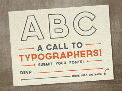 A Call To Typographers!