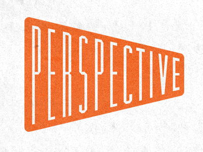 Perspective lettering orange shape typography typography study
