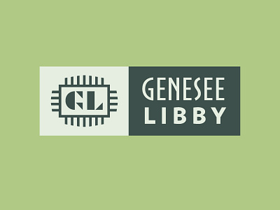 Genesee Libby deco logo logotype mark