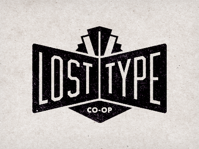 Lost Type Logo co op cooperative font fonts lettering lost type losttype.com typefaces