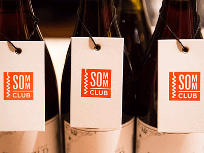 Somm Club Hang Tags hang tag identity print sommelier wine