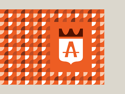 A Crest collateral crest logo mark orange shield