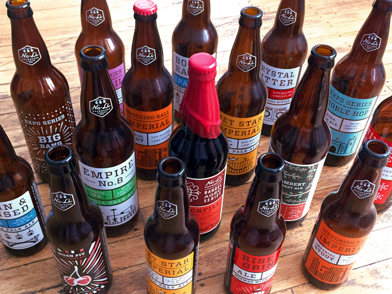 No-Li: 3 Years beer packaging screen printed series no-li beverage bottle craft beer