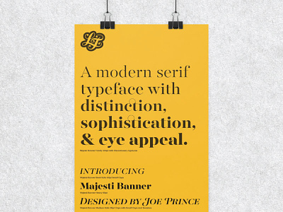 Majesti Banner Poster poster release specimen typeface