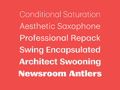 Moriston sans serif type design typeface