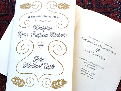 Wedding Program