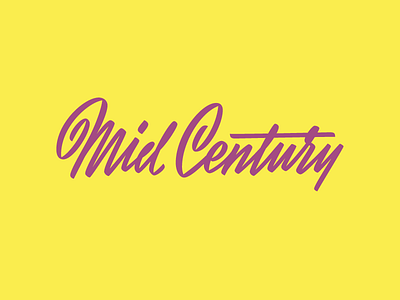 Mid Century Lettering lettering
