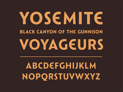 Catlin Sans 59parks fiftynineparks national parks type design typeface