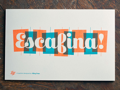 Escafina fonts script typeface upright