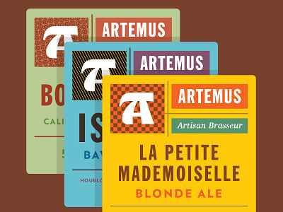 Artemus, Artisan Brasseur beer beverage bottle craft beer european france packaging paris series