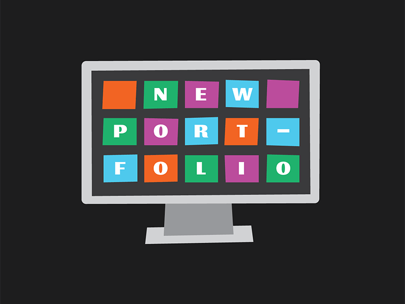 New Portoflio Site graphic design portfolio site type design