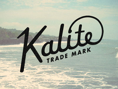 Kalite custom hand drawn lettering logotype script