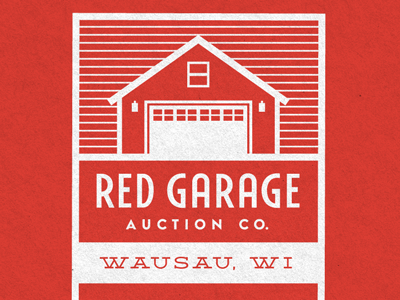 Red Garage Auction Co. auction brand card co collateral custom identity logo logotype mark