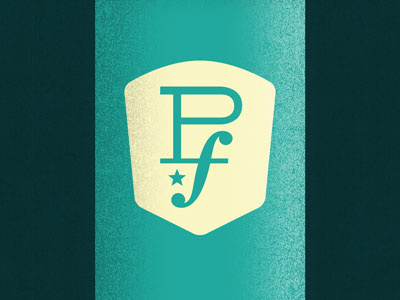 PF Badge badge bicycle bike fixie head tube logo mark monogram pf