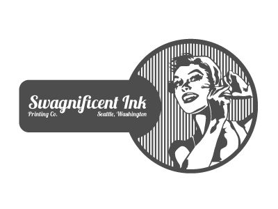 Swagnificent Ink aqua follies greenlake logo printing screen screenprinting seattle