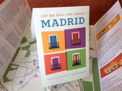 Madrid Cover balcony cover illustration madrid map