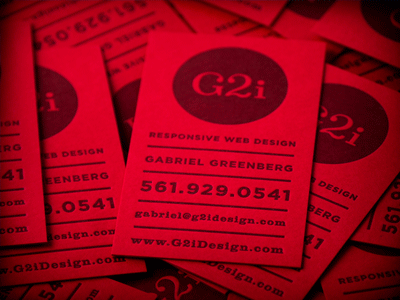 G2i (GIF) collateral identity logo print responsive typography web shop