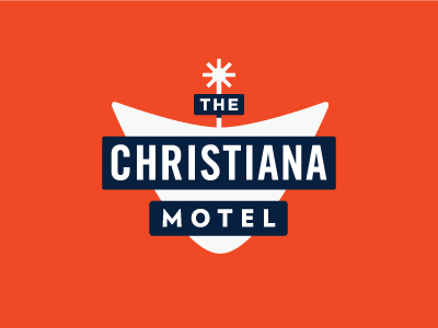 The Christiana Motel banding brand hotel identity logo motel pennsylvania re brand rebrand signage