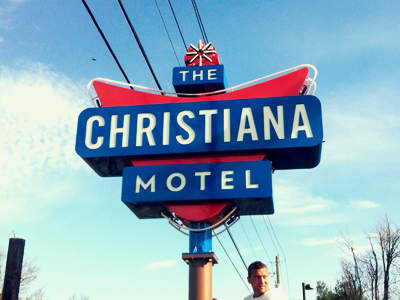 The Christiana Motel Sign brand cran identity motel neon outdoor riley sign signage