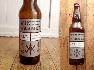 No-Li Winter Warmer beer bottle packaging seasonal winter