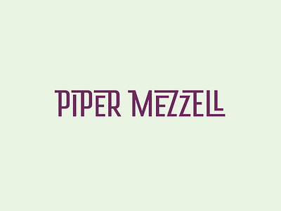 Piper Mezzell baby name custom lettering mezzell piper project stork