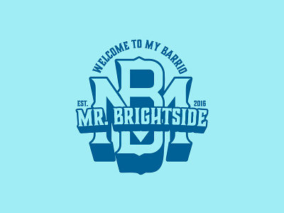 Mr. Brightside brand branding design logo logotype monogram mr. brightside tshirt brand vector