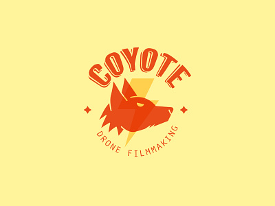 Coyote Brand brand branding coyote drone filmmaking logo logotype vector