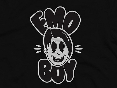 Emo boy emo illustration tshirt tshirt design tshirt graphics vector