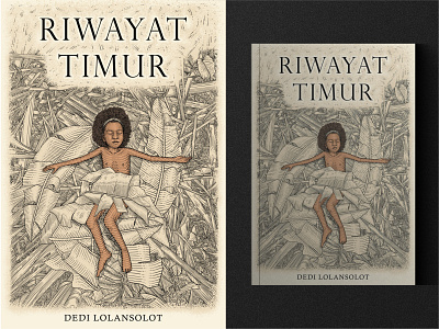 'Riwayat Timur' Book Cover Design book cover cover design draw engraving handdrawn illustration