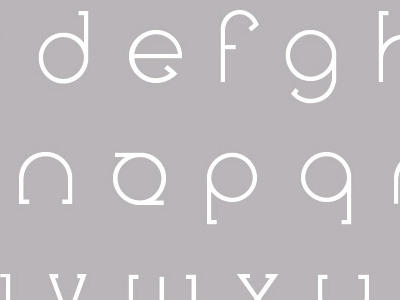 Invert font lettering typeface