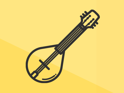 Mandolin guitar icon iconography instrument mandolin music noun project