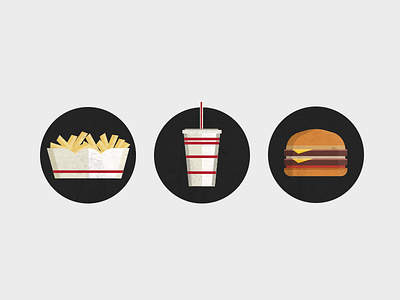 Fast Food daily fast flat food icon round vector