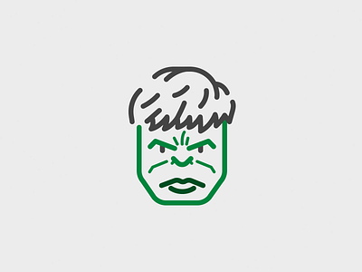 Hulk Icon character daily hulk icon iconography line marvel style superhero